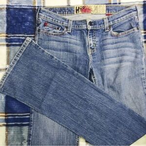 CO Women's Straight Leg Blue Jeans